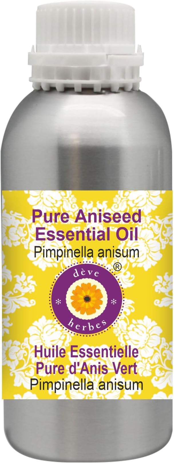 Deve Herbes Pure Aniseed Essential Oil (Pimpinella anisum) Steam Distilled 1250ml (42 oz)