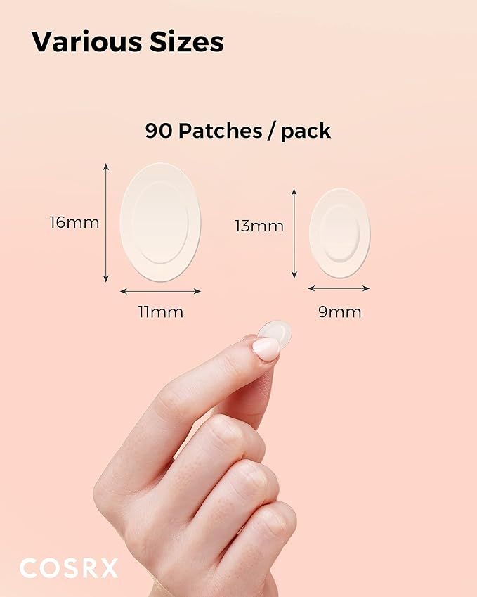COSRX Master Patch Intensive 90 Patches | Oval-Shaped Hydrocolloid Pimple Patch with Tea Tree Oil & Salicylic Acid | Quick & Easy Blemish, Zit, Spot Treatment | Korean Skin care