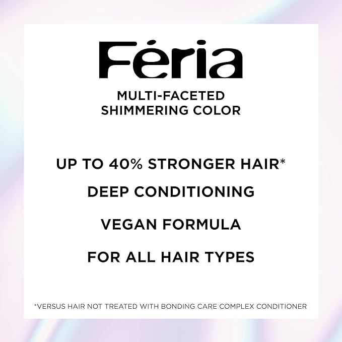 L'Oreal Paris Feria Multi-Faceted Shimmering Permanent Hair Color, 60 Crystal Brown (Light Brown), Pack of 2 Hair Dye Kit