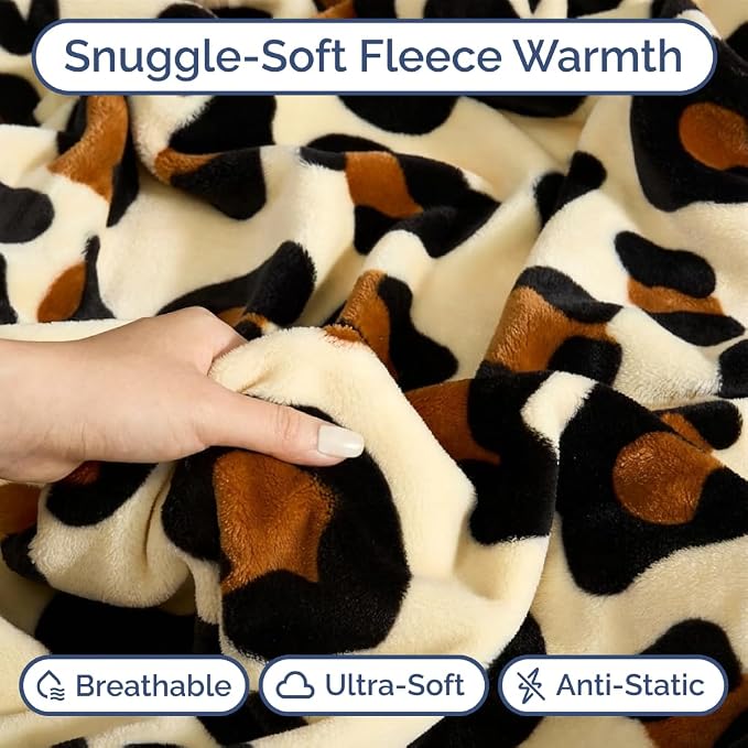 Ultra Soft Fleece Blanket - Flannel Fleece Luxury Blanket - Lightweight for Couch Bed Chair - Thick, Warm and Breathable - All Season Cozy Fuzzy, Anti-Static Microplush Bedding, Queen, Design 272