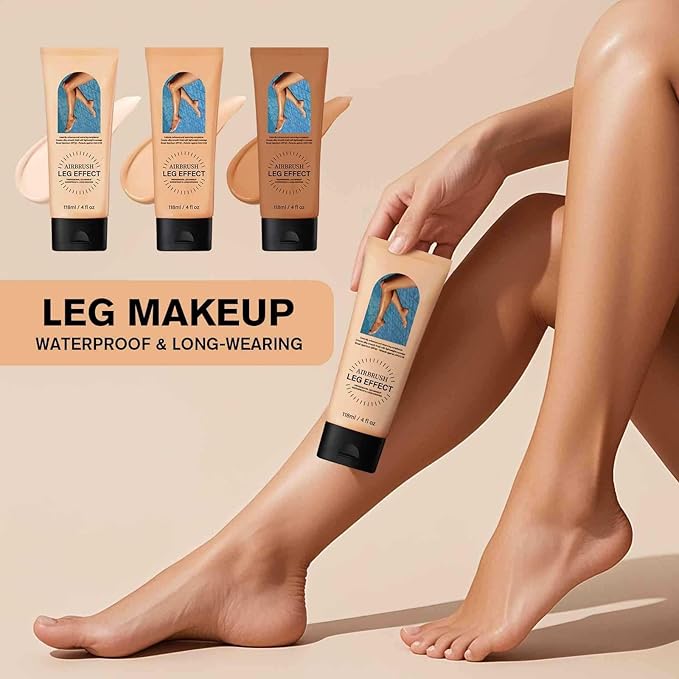 Leg Makeup Waterproof No Transfer, Light Long-Lasting, Easy Application, Legs & Body Concealer Makeup. (Medium Golw)