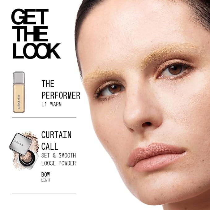 about-face THE PERFORMER Skin-Focused Foundation L1Warm – Medium Coverage, Long-Wear, Breathable & Buildable Base – Clean, Vegan, Hydrating Formula with Blue Agave & Chlorella – 1.08oz