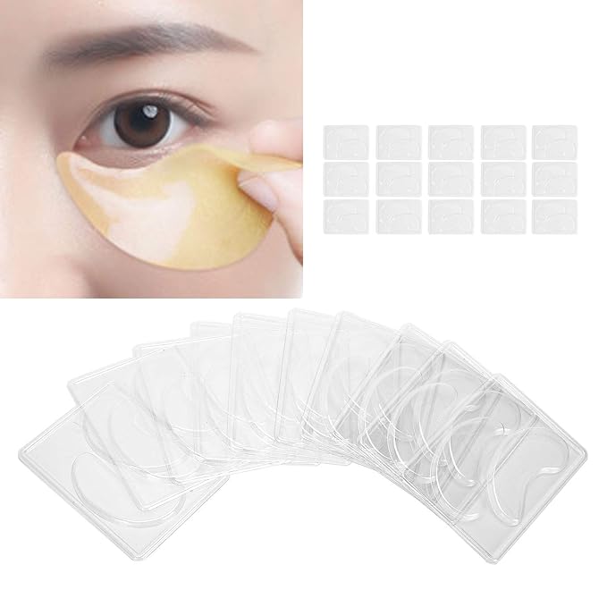 25PCS Eye Mask Molds, Portable Reusable Eye Mask Patch Tray Plate Set, DIY Under Eye Mask Mold