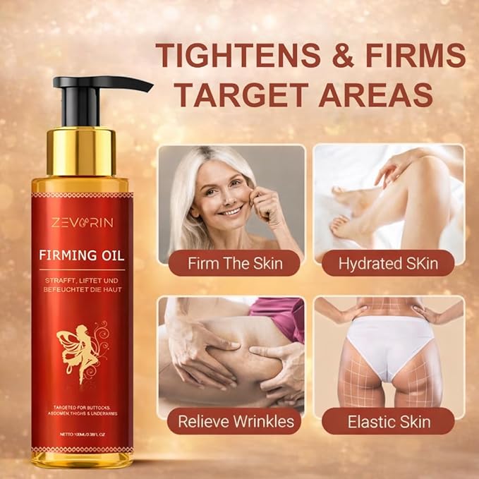 Body Firming Oil - Skin Tightening & Hydrating, for Arms, Legs, Stomach, Deep Moisturizing Body Oil (2 Pack)