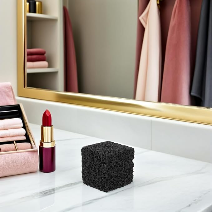 SOIMISS Lava Rock Cube Essential Oil Stone Diffuser Aromatherapy Stone Portable Scented Lava Diffuser for Office Home Decor and DIY Crafts 1.96 Inch