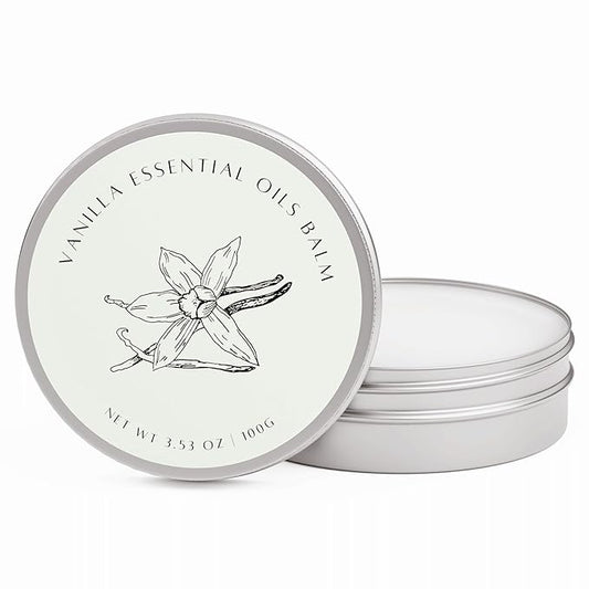 benatu Vanilla Body Oil for Dry Skin Care, Soothing & moisturizing Essential Oil Massage Balm, Scented Vitamin E Body Butter for Women and Men, Blends with Geranium, Sandalwood, Frankincense 3.53 oz