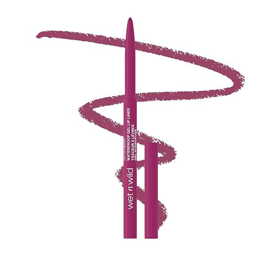 wet n wild Lip Liner Perfect Pout Matte Retractable Gel Lip Liner Pencil, Plum Together