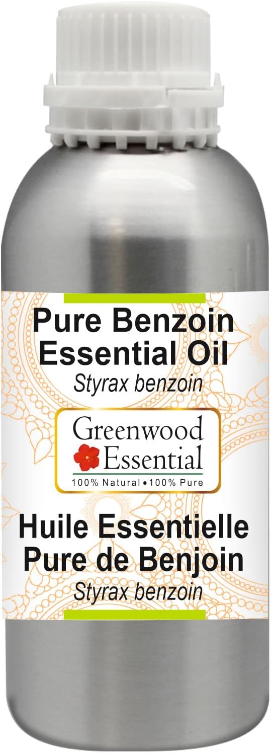 Greenwood Essential Pure Benzoin Essential Oil (Styrax Benzoin) Steam Distilled 630ml (21.3 oz)