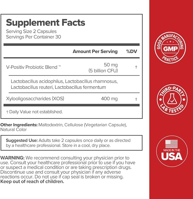 O Positiv URO Vaginal Probiotics for Women pH Balance with Prebiotics & Lactobacillus – Vaginal Health Supplement – Support Healthy Vaginal Odor & Flora, 60 Count (Pack of 1), 1 Month Supply
