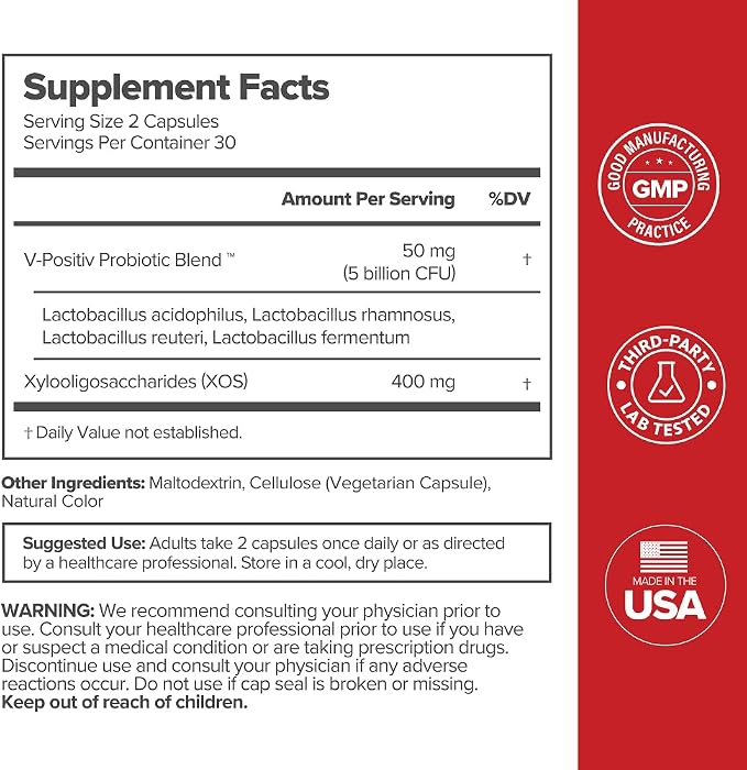 O Positiv URO Vaginal Probiotics for Women pH Balance with Prebiotics & Lactobacillus Probiotic Blend - Vaginal Health Supplement - Support Healthy Vaginal Odor & Vaginal Flora, 60 Count (Pack of 2)