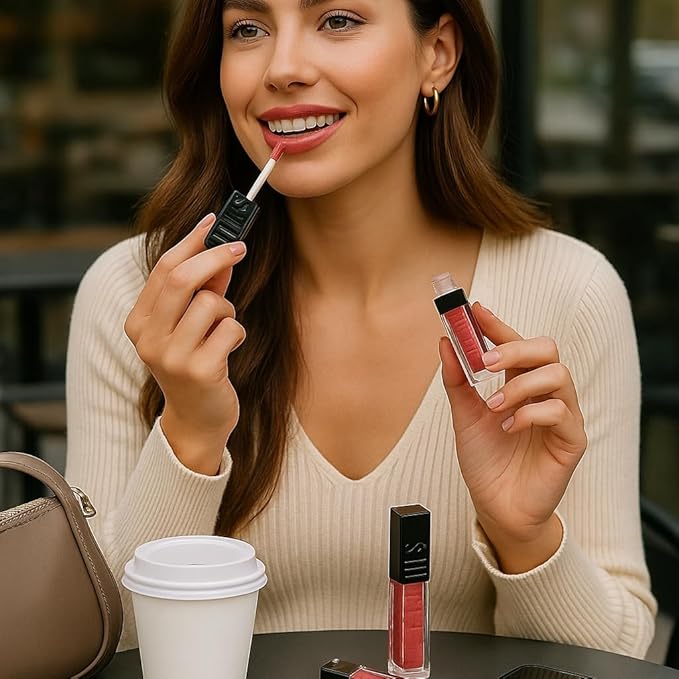 Lip Oil Set – Hydrating Lip Gloss, Non-Sticky Clear Lip Oil for Shiny & Moisturized Lips | Glossy, Tinted Lip Care, Plumping Lip Oils | Gift for Women & Girls 3pcs (Set A)