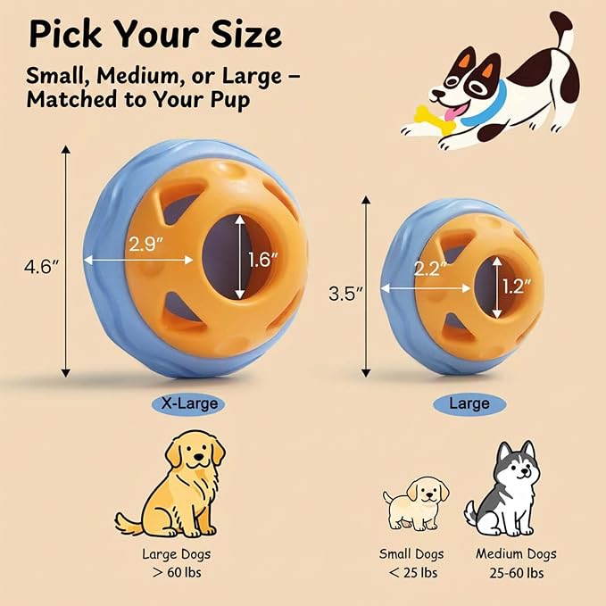 Nocciola Enrichment Dog Licking Toy Set, Frozen Treat Molds & Interactive Feeder for Large Dogs, Freezable Rubber Dog Lick Bowl Long-Lasting to Keep Them Busy, Engagement & Anxiety Relief