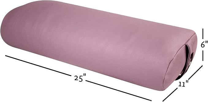 Hugger Mugger Standard Yoga Bolster - Firm, Supportive, Handmade, Durable
