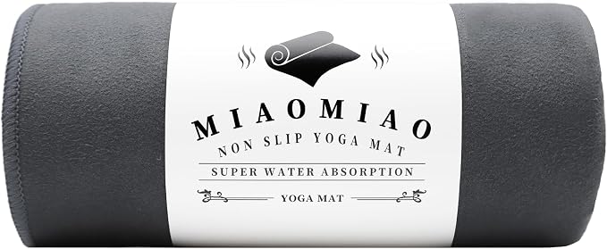 MIAOMIAO Non-Slip Hot Yoga Towel Set,Super Absorbent Microfiber in, 24.5" x 72" - Anti-Slip, Injury Free Design for Pilates, Yoga Mats, Exercise, and Fitness Gear