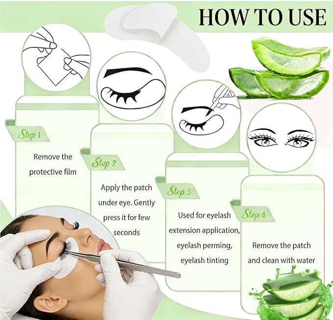 100 Pairs Professional Under Eye Pads Gel Lash Extensions, Premium Hydrogel Patch Gel Pad Beauty Makeup Tool for Under Eyes Eyelash Extension (Pink 50pcs)