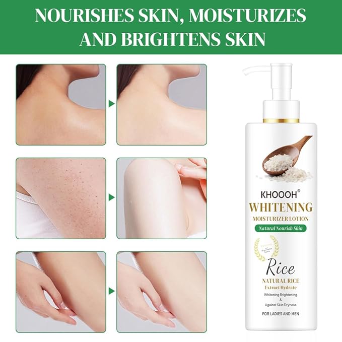 Moisturizer Skincare Dry Skin Body Lotion Intense Healing Body Lotion for Very Dry (Rice)