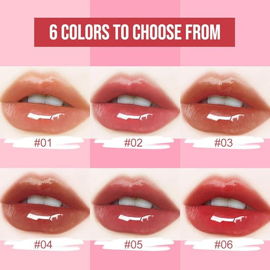 Dual-Ended Lip Stain & Lip Oil – 2-in-1 Matte Color and Hydrating Gloss, Long-Lasting Non-Sticky Lip Tint, Nourishing Moisture & Glassy Shine for Day-to-Night Looks 06#