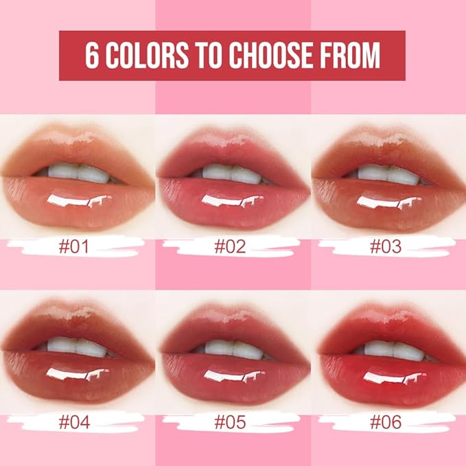 Dual-Ended Lip Stain & Lip Oil – 2-in-1 Matte Color and Hydrating Gloss, Long-Lasting Non-Sticky Lip Tint, Nourishing Moisture & Glassy Shine for Day-to-Night Looks 02#
