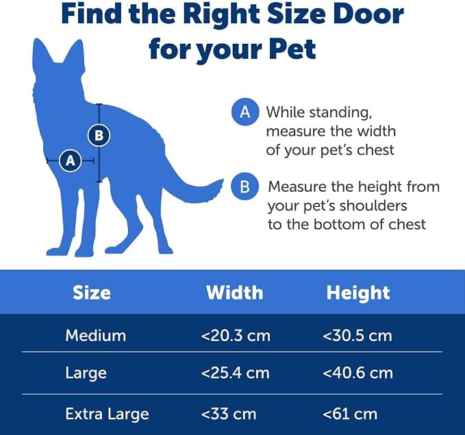 PetSafe Extreme Weather Aluminum Dog Door, 3-Flap Insulated, X-Large | Energy-Efficient, Blocks 3x More Thermal Loss, Reinforced Aluminum Frame, Magnetic Seal on Flap