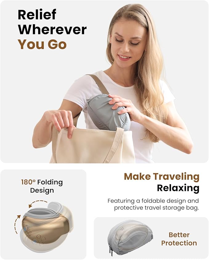 BOB AND BRAD Eye Massager with Heat and Cooling, EyeOasis 3 Eye Mask for Migraines, Sleep Mask with Heat, Compression, Music, Headache Massager for Dry Eyes Strain Migraine Relief Improve Sleep