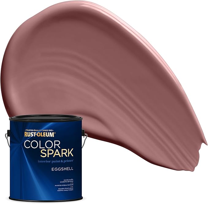 Rust-Oleum Color Spark Interior Paint and Primer in One, Eggshell, Blush at Dusk, 1 Gallon