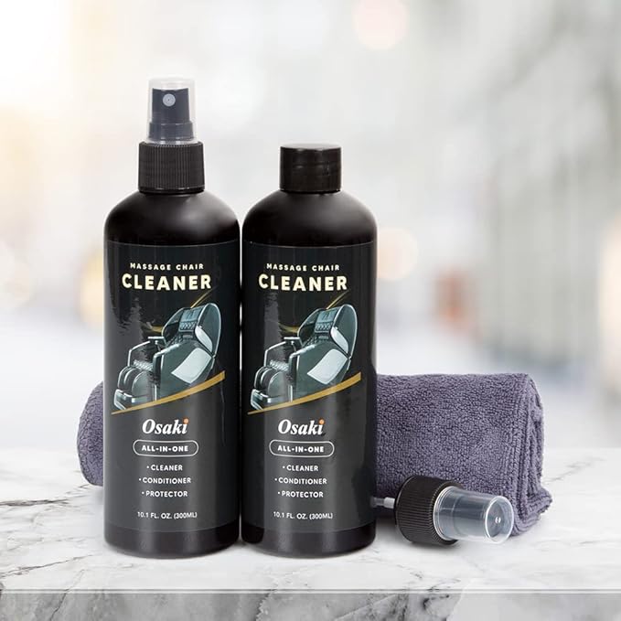 Osaki 4D Achilles [Black] Massage Chair Accessories w/Cleaning kit and Chair Back pad