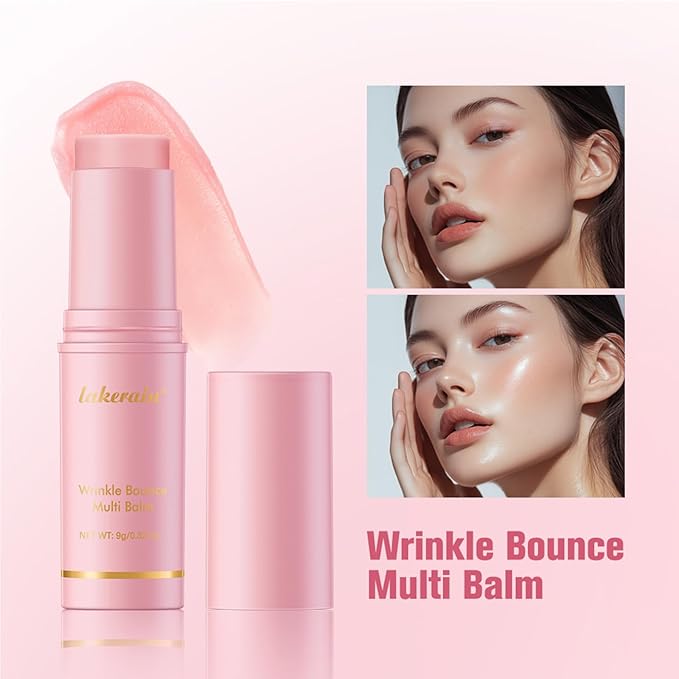 2 Pcs Multi Balm Stick, Moisturizing Lip Balm Reduce Wrinkle, Eye Cream Skin Care, Party Gift, Make Up Base for Women