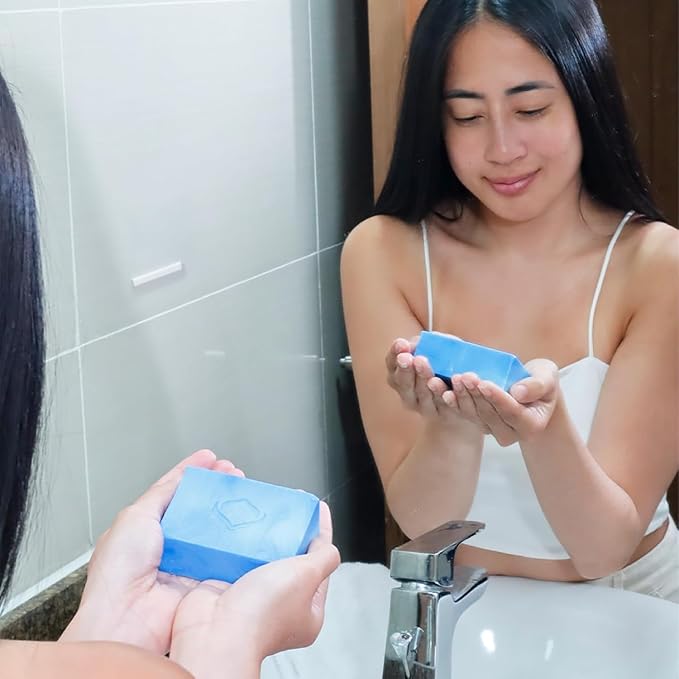 Relumins Glycolic Acid Soap Bar with Aloe and Salicylic Acid – Gentle AHA Mild Peel for Smoother, Soothing Skin | Exfoliating Bar Soap with Professional Spa Formula, 135g x 10 Bars