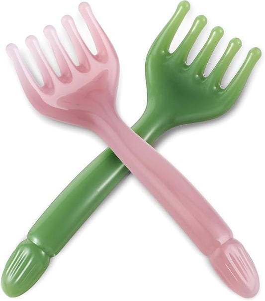 WY LIGHTING LEVEL 2Pcs Head Massager Manual Hair Scalp Massager Gua Sha Five Claw Massage Tool Comb Portable Handheld Resin Relax Tool for Father's Day Mother's Day Gifts (Pink Purple; Green)