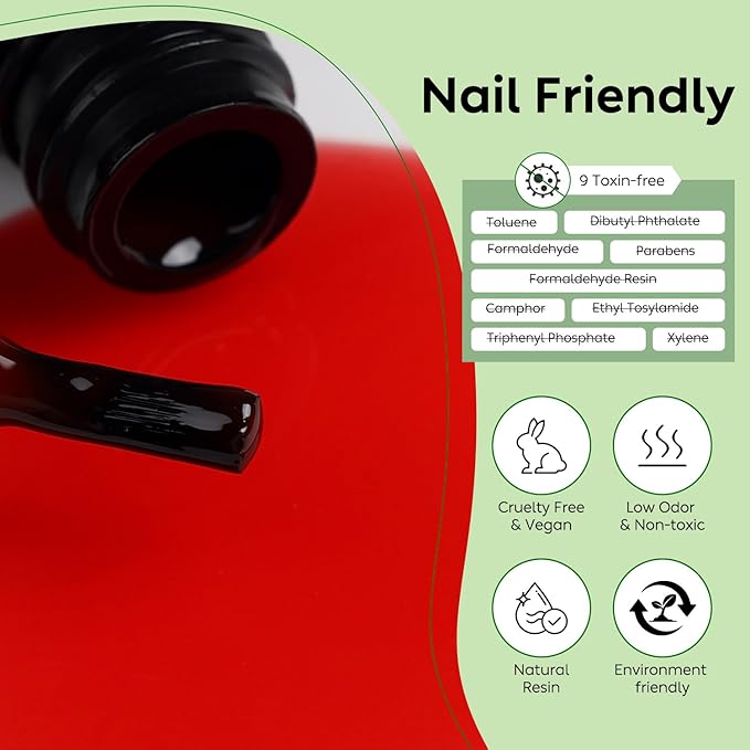 Luxbon 6 pcs Jelly Gel Nail Polish Set - Fall Color Set Long Lasting Autumn Gel Polish, uv led Soak Off Nail Art Designs Manicure Kit 025