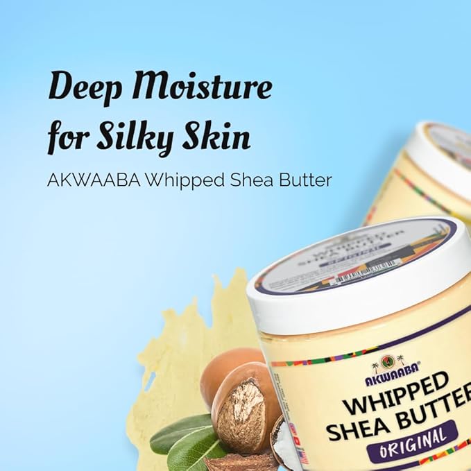 AKWAABA Whipped Shea Butter (Sweet Mango) – Nourishes & Moisturizes | Made with Shea Butter | No Dyes & Parabens | 12 oz / 340 g