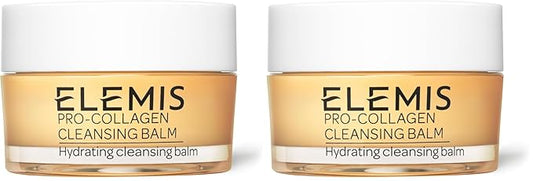 ELEMIS Pro-Collagen Cleansing Balm Makeup Remover, Hydrating Facial Cleanser, Oil Cleanser, Oil Makeup Remover, Deep Cleanse, 20g, Original New (Pack of 2)