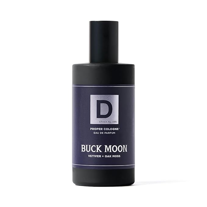 Duke Cannon Proper Cologne Buck Moon | Men's Eau de Parfum | Lime and Vetiver | Warm, Earthy, Long-Lasting Scent | 1.7 fl oz