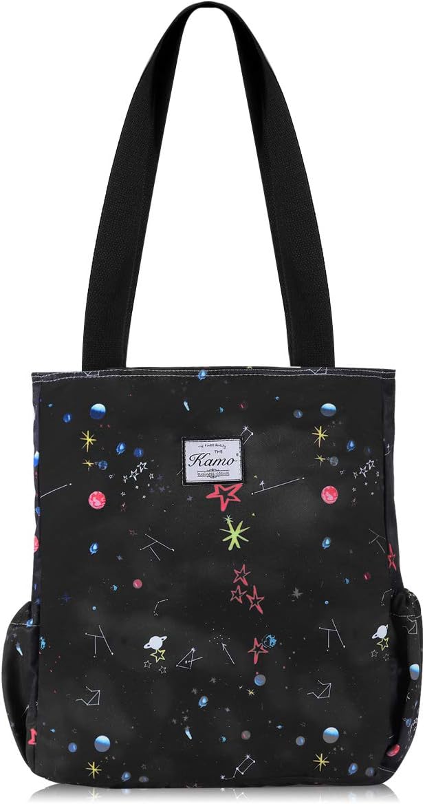 KAMO Floral Tote Bag - Waterproof Lightweight Handbags Travel Shoulder Bag for Hiking Yoga Gym Swimming Travel Beach