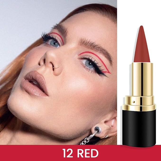 evpct 2Pcs Red Dark Red Gel Eye Liner Pencils Eye Black Face Paint Stick Halloween Makeup Set Waterproof Smudge Proof Liquid Eyeliner Pen Crayon Smokey Eye Liners delineador de ojos contra el agua