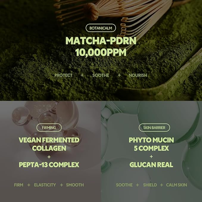 TIRTIR Matcha PDRN Calming Cream 1.69 Fl Oz | 24H Hydrating Korean Cruelty Free Moisturizer Daily Skin Care for Sensitive to All Skin