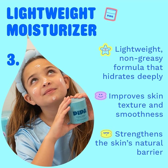 Pipa Skincare Clean Start Bundle for Kids & Tweens – Glow Go Mist, Smooth Operator Moisturizer, and Squeaky Clean Cleanser for Gentle, Hydrating, and Effective Daily Skincare - Kids Skin Care Gift Set