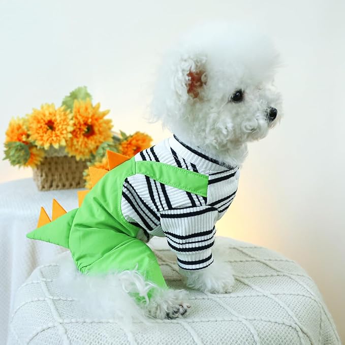 Dog Stylish Overalls Comfortable Puppy One Piece Outfits Summer Bib Overalls for Small Dogs Cute Pet Onesie Jumpsuit Chihuahua Yorkies Birthday Holiday Clothes Cat Costume