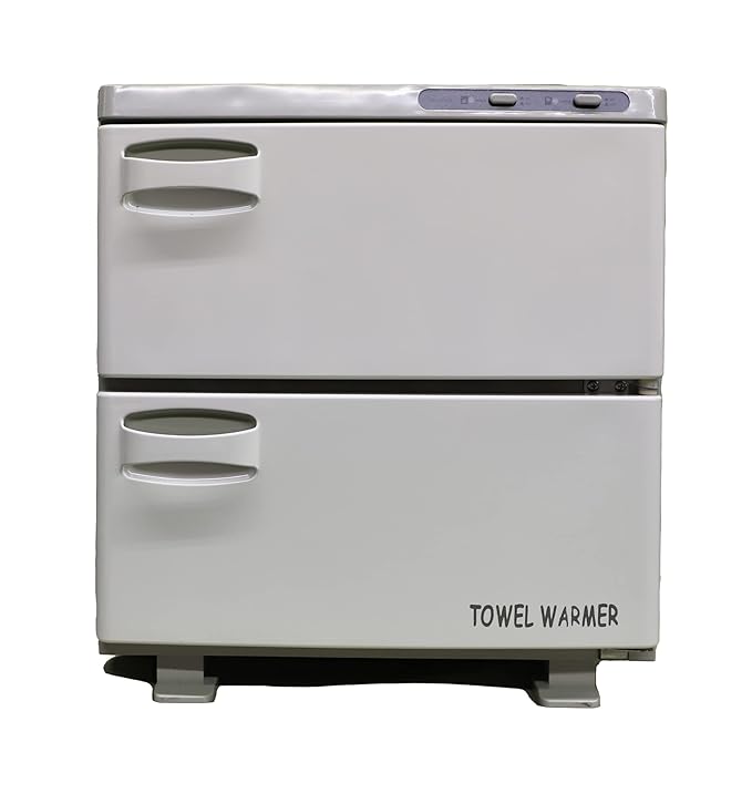 Pantin 32L Premium Two Compartment Towel Warmer for Hair Salon, Beauty SPA, Restaurant & Home. Heated Towel Warmer -Large Electric Hot Towel Cabinet for Salons, Spas - The Best Spa Equipment 110V 320W
