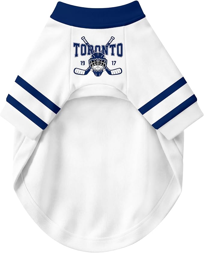 Toronto Dog Clothes Personalized Pet T Shirt for Dogs Gift | Custom Name Number Jersey Style Pet Shirt for Dog