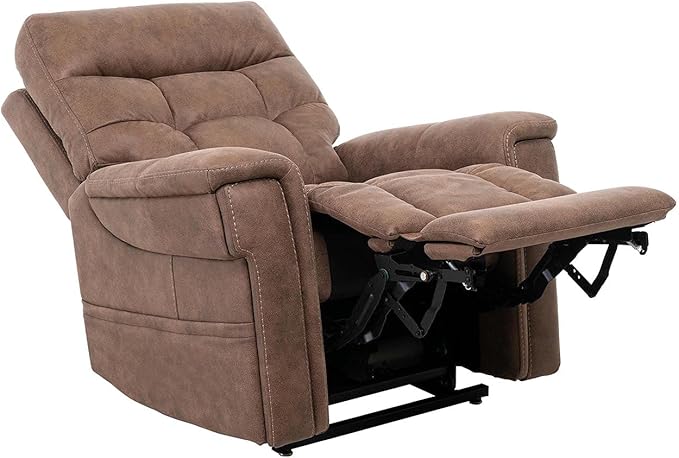 VivaLift! Radiance Power Recliner Lift Chair by PrideMobility, with 3 Heat Pads Heat System (Canyon Silt, Large-Tall with Inside Delivery & Setup)