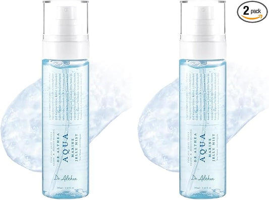 Dr.Althea Aqua Marine Jelly Mist | Lightweight, Ultra-Fine Facial Mist Spray | Hydrating Serum with PDRN & Triple Hyaluronic Acid | Vegan Korean Skincare, 3.38 fl.oz (Pack of 2)