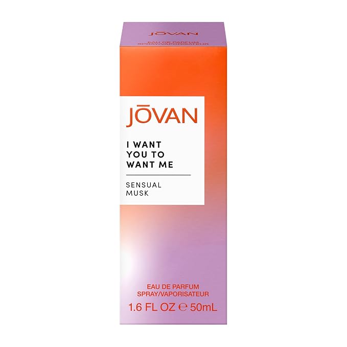 Jovan I Want You To Want Me Eau de Parfum 1.7 fl oz (Pack of 1), Notes of Pink Pepper, Musk, and Rose, Unisex Fragrance, Long Lasting, Everyday Fragrance, Travel Size