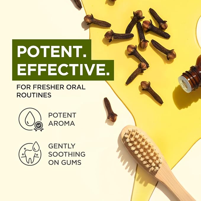 Gya Labs Clove Essential Oil - 0.34 Fl Oz - for Hair, Skin, Diffuser, Aromatherapy & DIY Candle Making Scent (Pack of 2)