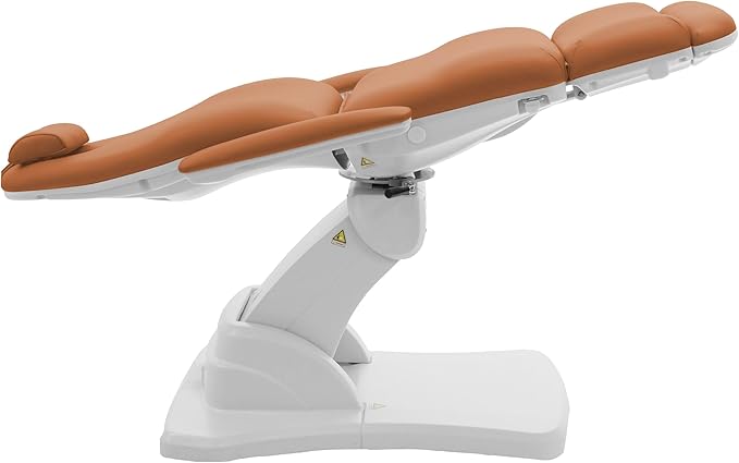 SKINACT Bents Electric Medical Spa Treatment Table Facial Massage Bed Camel Orange