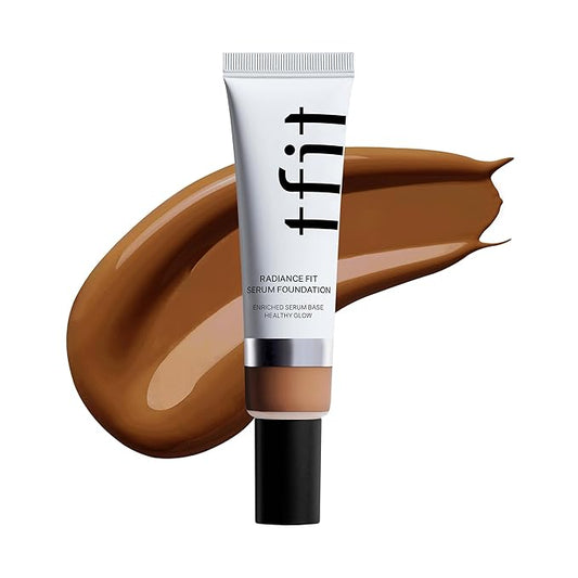 Radiance Fit Serum Foundation - Flawless Coverage, Dewy finish, Long-lasting Waterproof and sweatproof,Lightweight,Creamy Natural,1.05 Oz. (C09 Sepia, 1.05 Oz.)