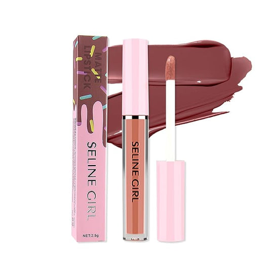 Matte Lip Gloss, Lip Gloss Silky Smooth Finish, Lipgloss Makeup Colorful and Creamy Texture, Lipstick for Every Occasion, Lip Oil Moisturizing and Hydrated #06