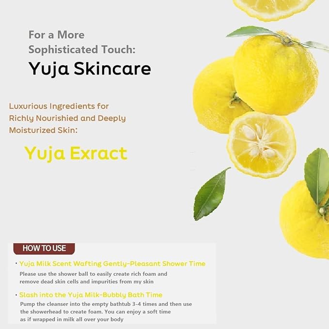 WELCOS KWAILNARA Yuja Milk Body Lotion (19.75 Fl Oz) – Korean Body Lotion for Bright & Even-Toned Skin | Milk Protein, Royal Jelly, & Yuja Vitamin C Extract | Paraben-Free & Non-Greasy