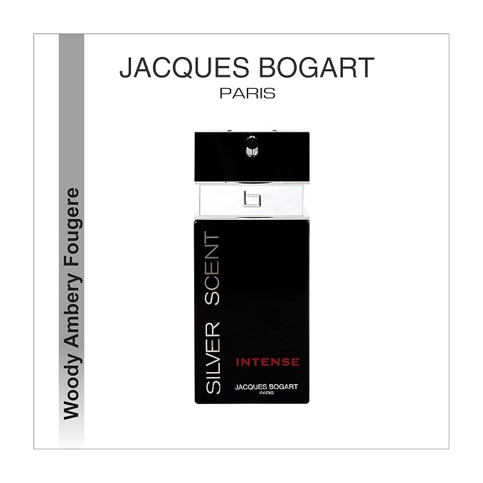 Jacques Bogart Silver Scent Intense Men Eau De Toilette Spray, 3.33 Ounce