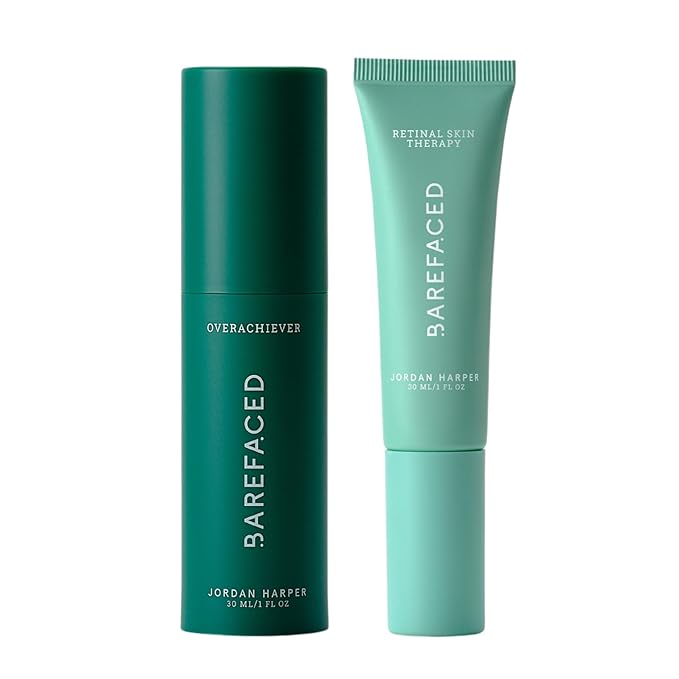 Barefaced Serum Duo - RetinAL & Overachiever to Improve Skin Firmness, Strengthen Skin Barrier, & Boost Retinoid Results